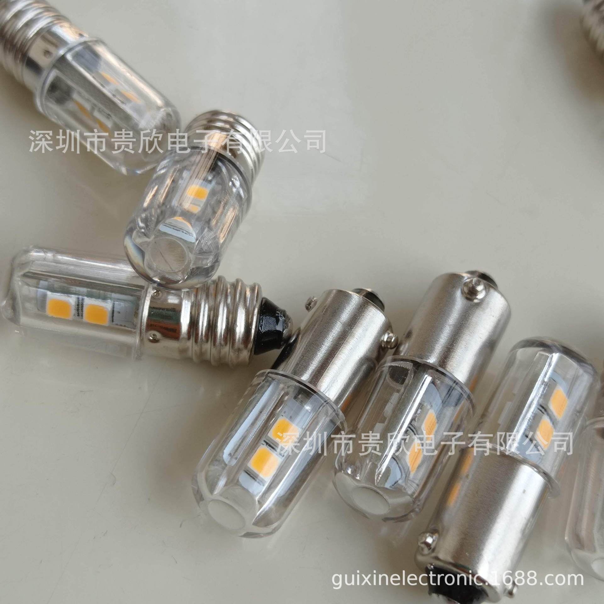 E10 4灯卡口灯泡B9卡口 LED指示灯泡 仪表灯3V 4.5V 6V 6.3V|ru