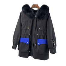 捡漏特价！狐狸毛领皮草外套可拆卸獭兔毛内胆防风派克服连帽k111
