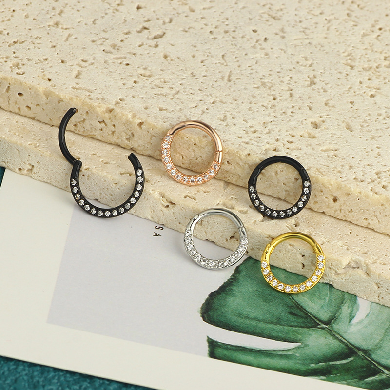 Labret piercing jewelry detail image