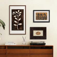 浅语 高级感植物玄关装饰画轻法式艺术中古风沙发背景墙组合挂画