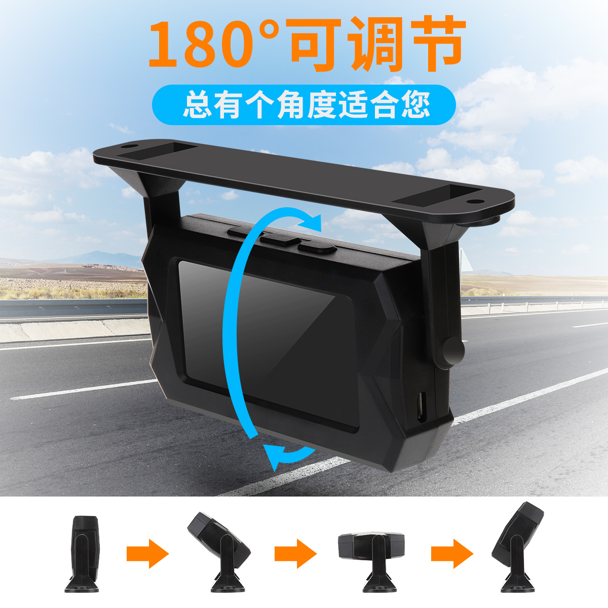 Truck Tire Pressure Monitor 6-Wheel External Monitoring System for Trucks and Rvs, Dedicated Tpms Wireless System for Engineering Vehicles