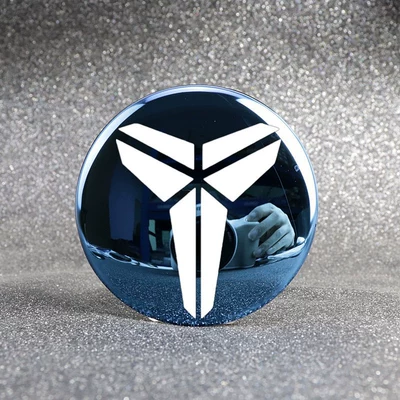 Hub cover, 06 Car Sticker Exterior Modification - creative-kobe-bryant-style-mirror-sapphire-blue-4-pieces
