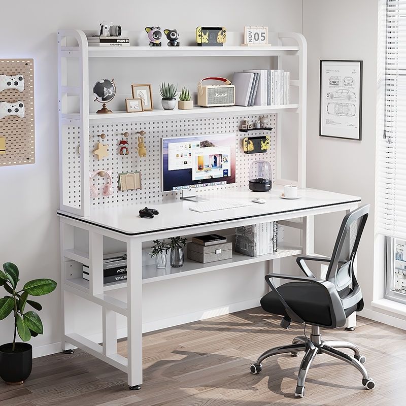 별빛 화이트 선반 + 스트라이프 화이트 [펀칭 보드형] - 가성비 최고