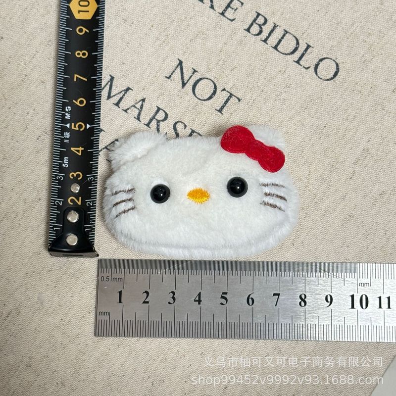 可爱甜美少女卡通凯蒂猫毛绒发饰围巾手套挂件胸针配件辅料配饰|undefined