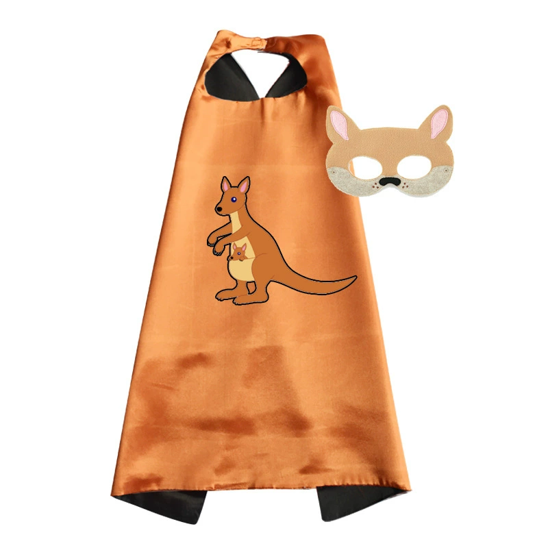 Детский плащ на Хэллоуин, мужской и женский плащ героя, 61 реквизит для выступлений, день рождения, платье, мультяшный костюм