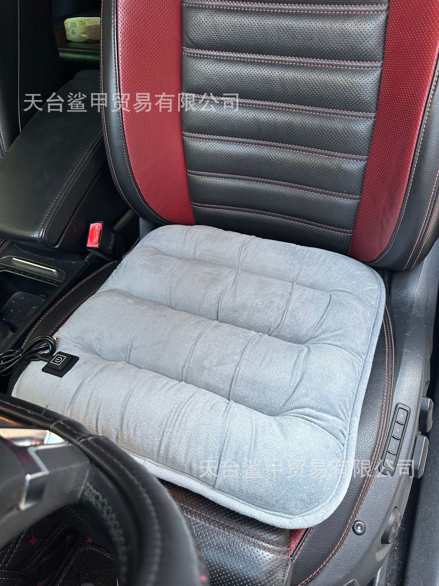 Graphene Car Heated Seat Cushion USB Interface Winter Plush Seat Cushion Car Universal Warm Electric Heating Single Piece