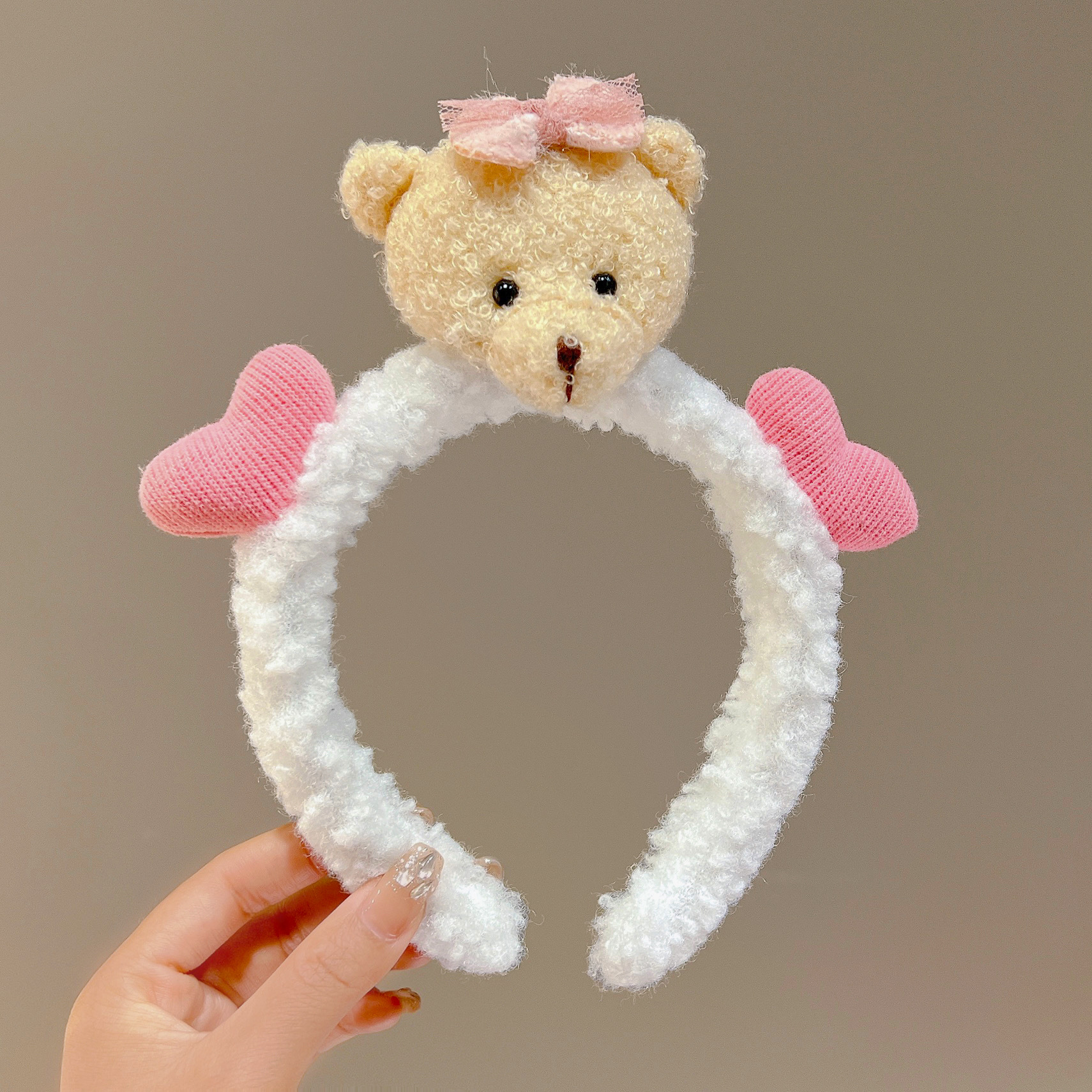 6# Ours coeur blanc
