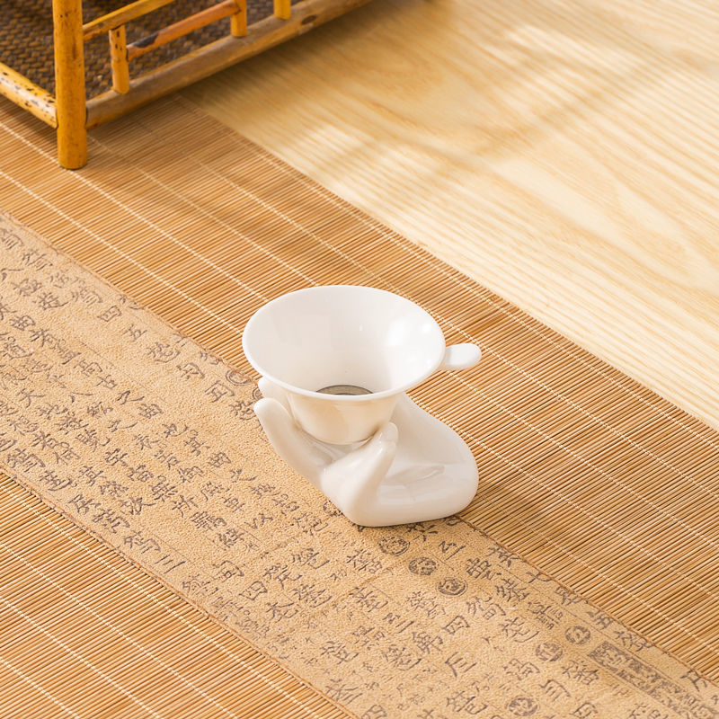 Cuenco de cubierta de porcelana de hueso, grasa de cordero, juego completo de té Chaoshanfu, simple ceremonia de té casera, tetera de té image 21