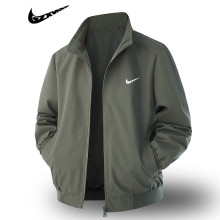 2025秋季新款男士休闲夹克外套户外防风防水冲锋衣男纯色立领外套