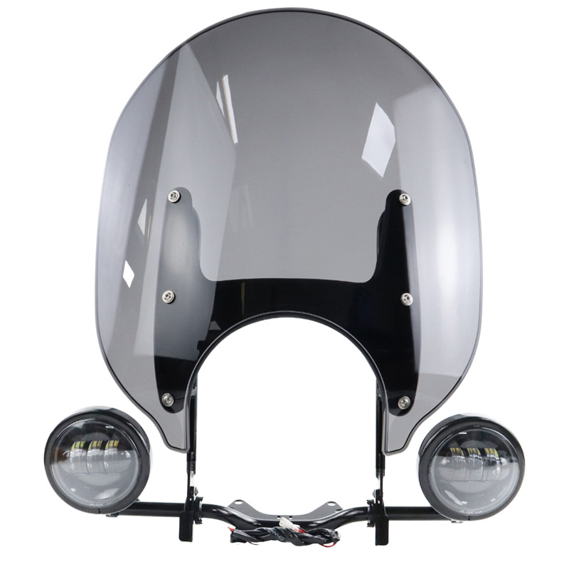 Suitable for Bmw R18 Dreamer Modified Motorcycle Front Windshield Modified Windshield Left and Right Fog Lights