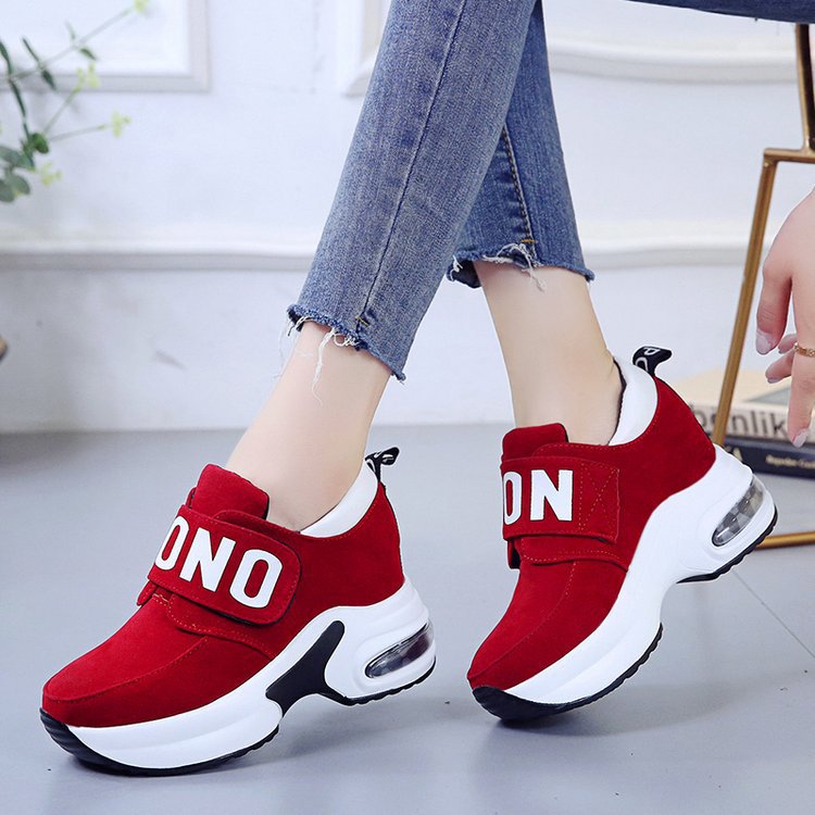 Demi-season casual women's sports shoes platform for students with…