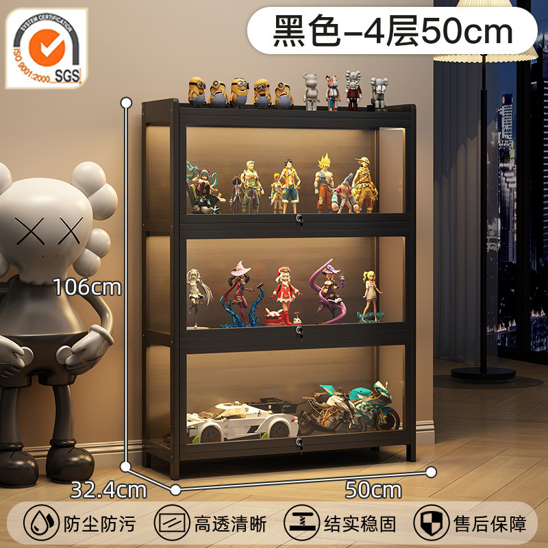 ロック可能なアクリルフィギュアディスプレイキャビネット、透明防塵ディスプレイスタンド、レゴブラインドボックス装飾品モデル収納キャビネット|undefined