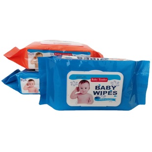 80 pieces with lid ordinary baby pattern baby cleaning wipes large quantity in stock can be Wholesale