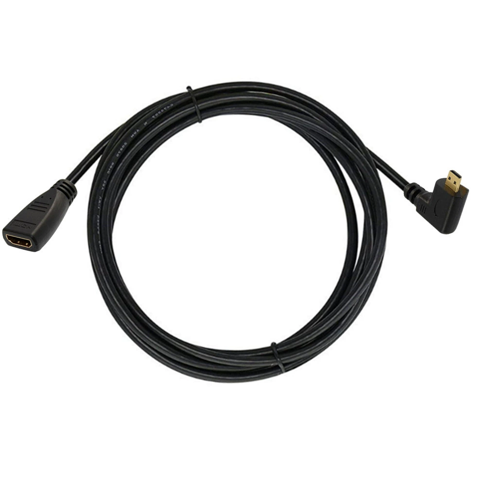 Угловой Micro HDMI поворотный HDMI (короткий, правый) для мобильных телефонов XT910 MB810 HTC P990 A500