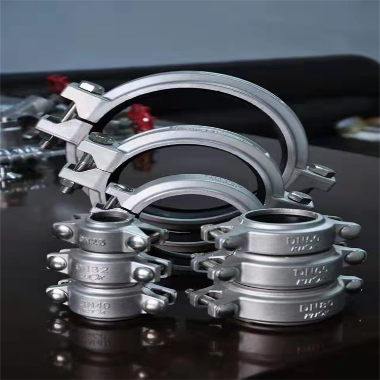 DURIA自产自销304不锈钢316沟槽卡箍CF8M拷贝林CF3M水处理 考贝林