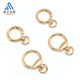 Spot Polished Zinc Alloy Color-preserving Electroplating Rotating Light Bulb Buckle 8-shaped Buckle Key Chain Jewelry Hanging Buckle Rotating Ring