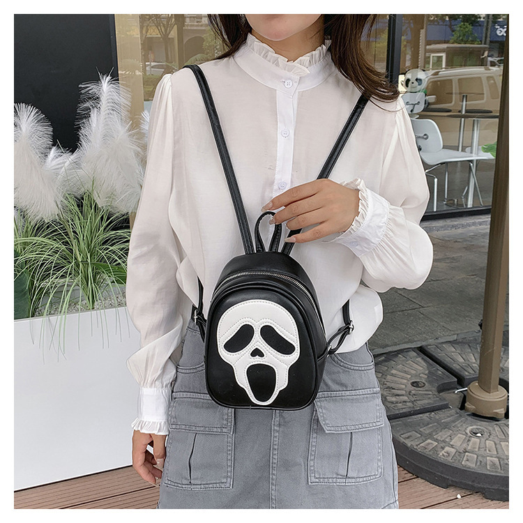 New Unisex Cross-border Foreign Trade Halloween Bag, Quirky And Personalized Ghost Bag, Skeleton Shoulder Bag, Versatile Couple Backpack_voghion.com