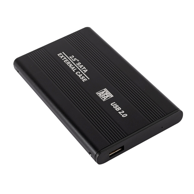 2.5-inch USB 2,0 A las ventas directas de la fábrica móvil de la caja del disco duro de la cáscara de la aleación de aluminio de SATA simples y convenientes