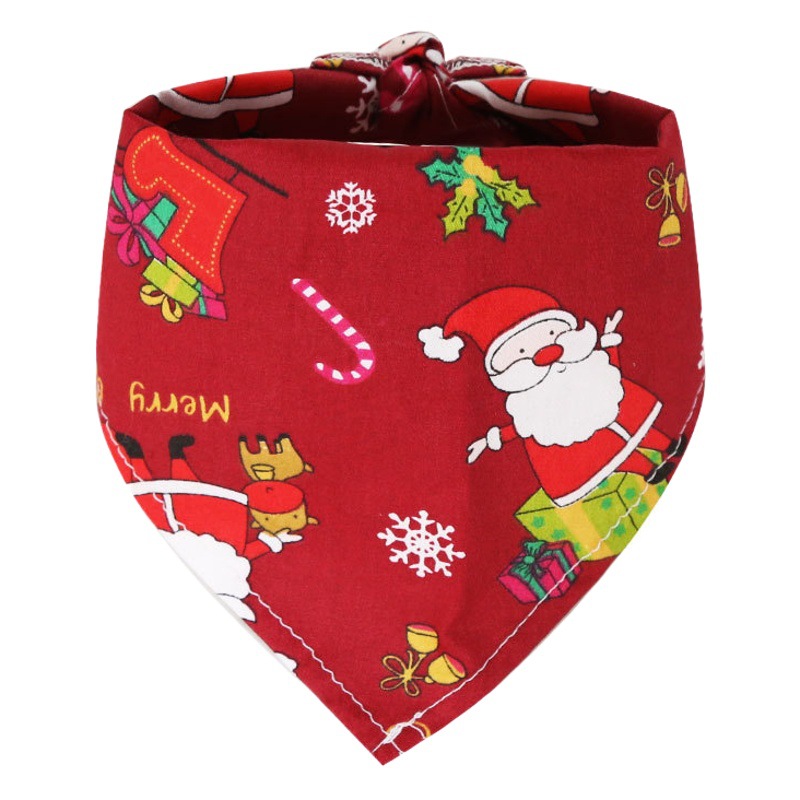 Pañuelo triangular navideño para perros y gatos, suministros para mascotas para perros pequeños, medianos y grandes, bufanda para gatos con decoración para perros para todas las estaciones.