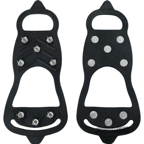 Outdoor non-slip 8-tooth crampons in the snow, universal for men, women and the elderly, lightweight silicone snow grippers on ice, thickened spikes for protection