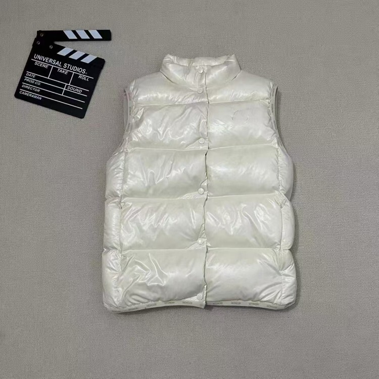 2024 Moncler m New Women's Casual down Vest Warm Thickened Stand Collar Elegant Chanel-Style Vest