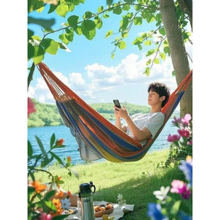Outdoor Hammock Autumn 100% off Stack Portable Anti-Rollover Courtyard Camping Hanging Basket Student Indoor Hanging Chair Thickened Canvas