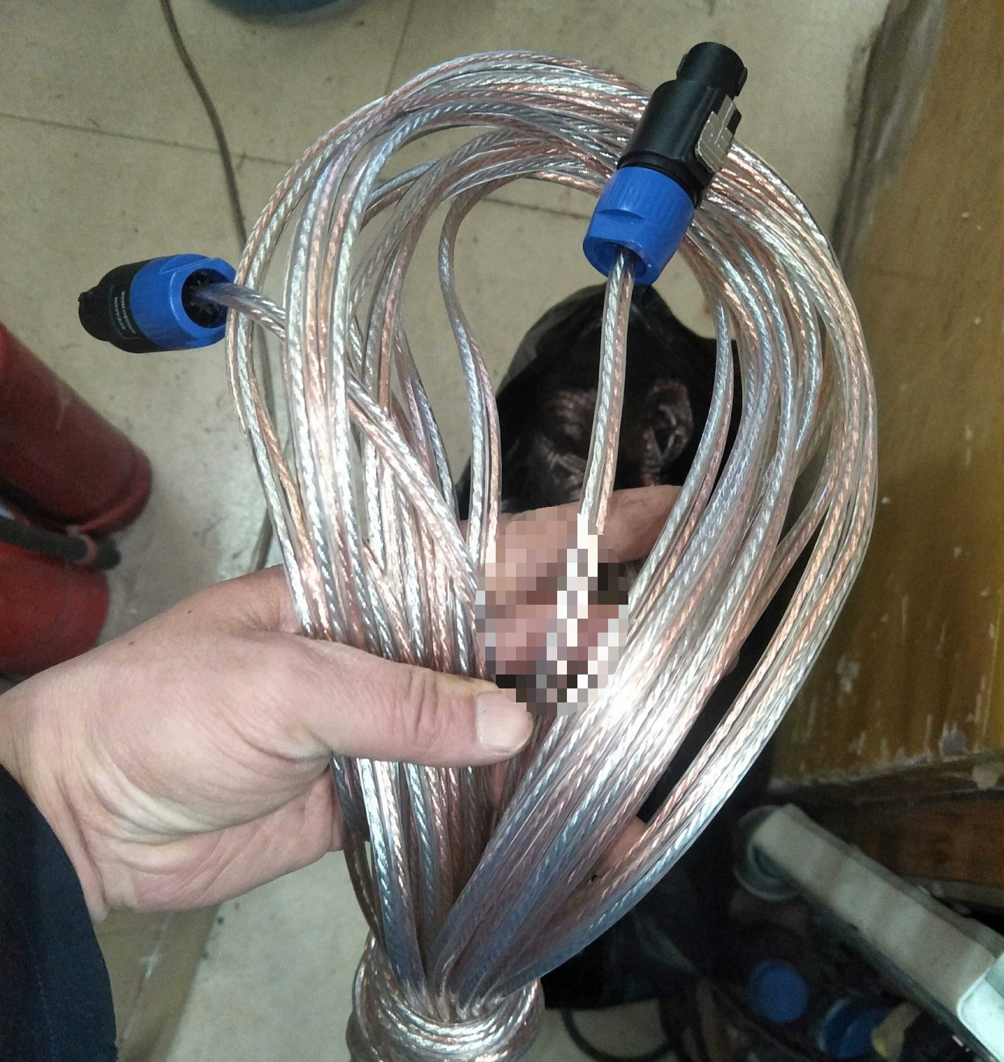 Аксессуары для цифрового проектора 0,8K, 15m акустических кабеля с 2 разъемами, совершенно новые, низкое сопротивление, хорошая передача звука