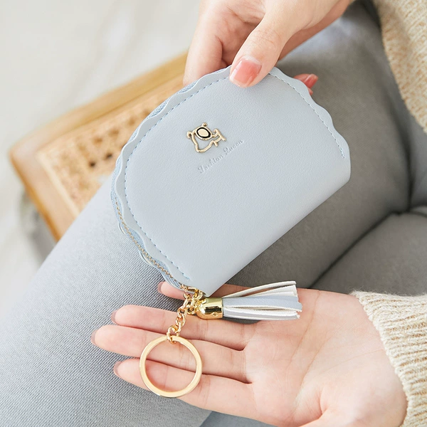 Anti-magnetic blue wallet, anti-theft