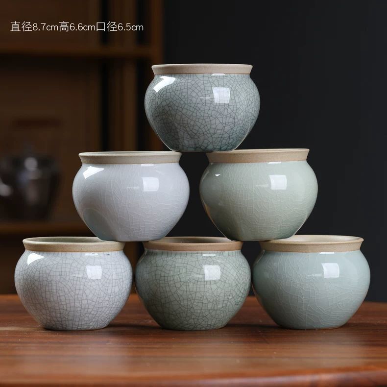 Ge Ware Succulent Flower Pot Ceramic Chinese Style Creative Personality Coarse Pottery Succulent Plant Orchid Asparagus Green Plant Pottery Pot Ge Ware Succulent Flower Pot Ceramic Chinese Style Creative Personality Coarse Pottery Succulent Plant Orchid Asparagus Green Plant Pottery Pot