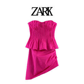 ZARK 欧美新款时尚抹胸迷你连衣裙 跨境外贸女装批发 2857113 630