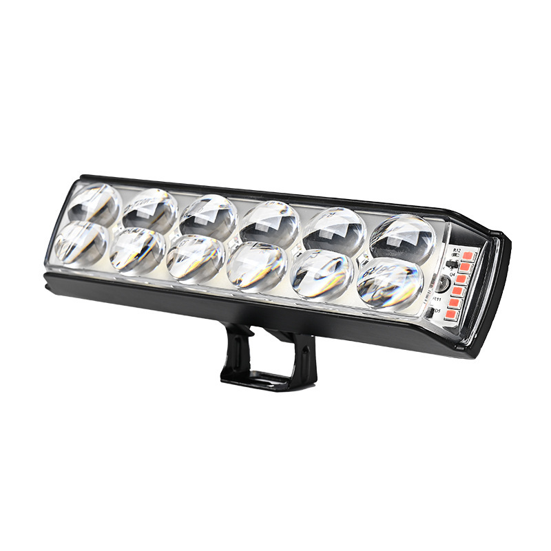 Lámpara de luz corta de tres lados de motocicleta LED flash de explosión de luz intensa exterior de farol integrado de pavimentación de carretera para vehículo eléctrico image 19
