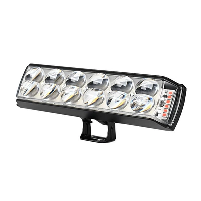 External High and Low Beam Integrated Motorcycle headlights, headlights - yellowwhiteredblue-12-beads-long