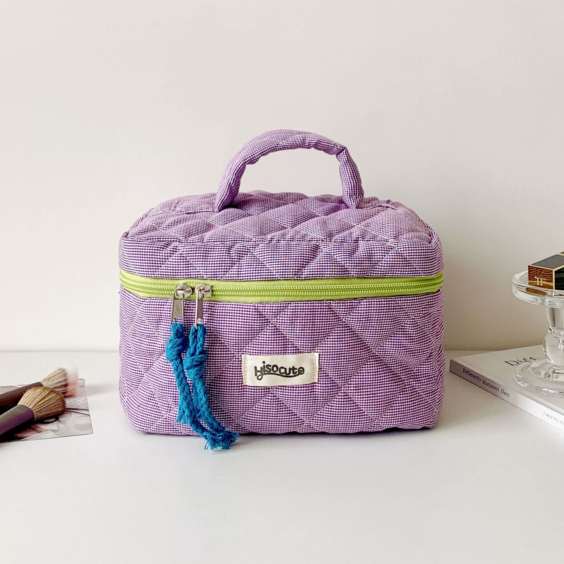 Брендовая портативная вместительная косметичка, organizer bag, маленькая сумка, пенал