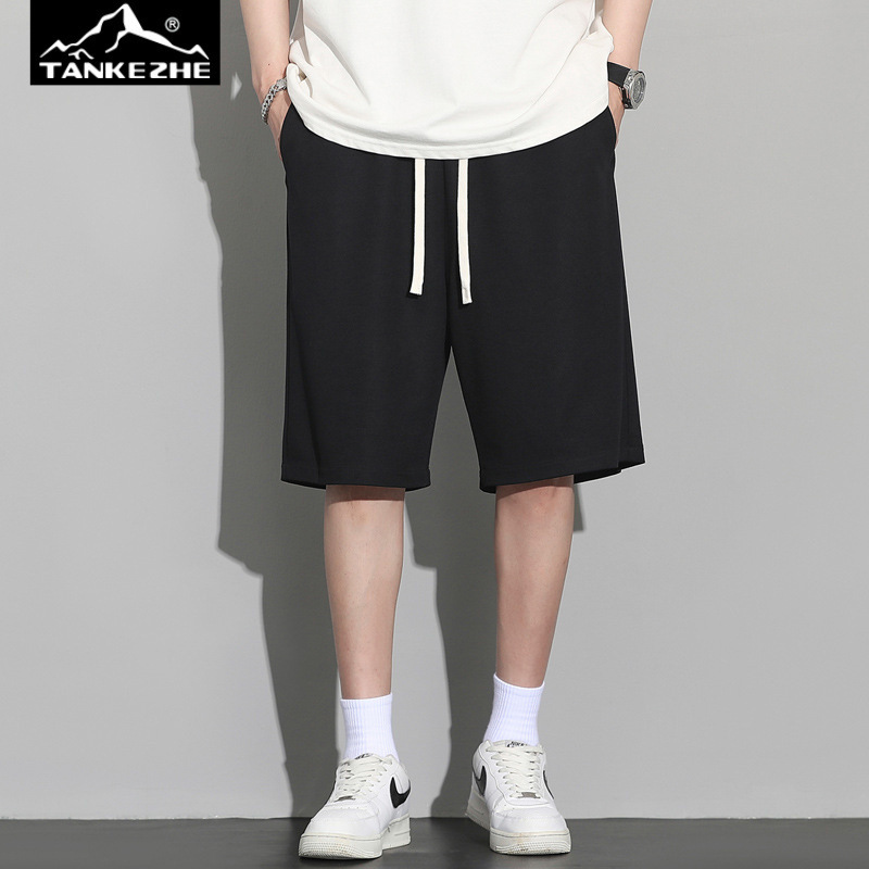 Men's Summer Casual Sports Loose Fit Trendy Versatile Gray Shorts Trendy Brand Solid Color Shorts Men's Summer Casual Sports Loose Fit Trendy Versatile Gray Shorts Trendy Brand Solid Color Shorts