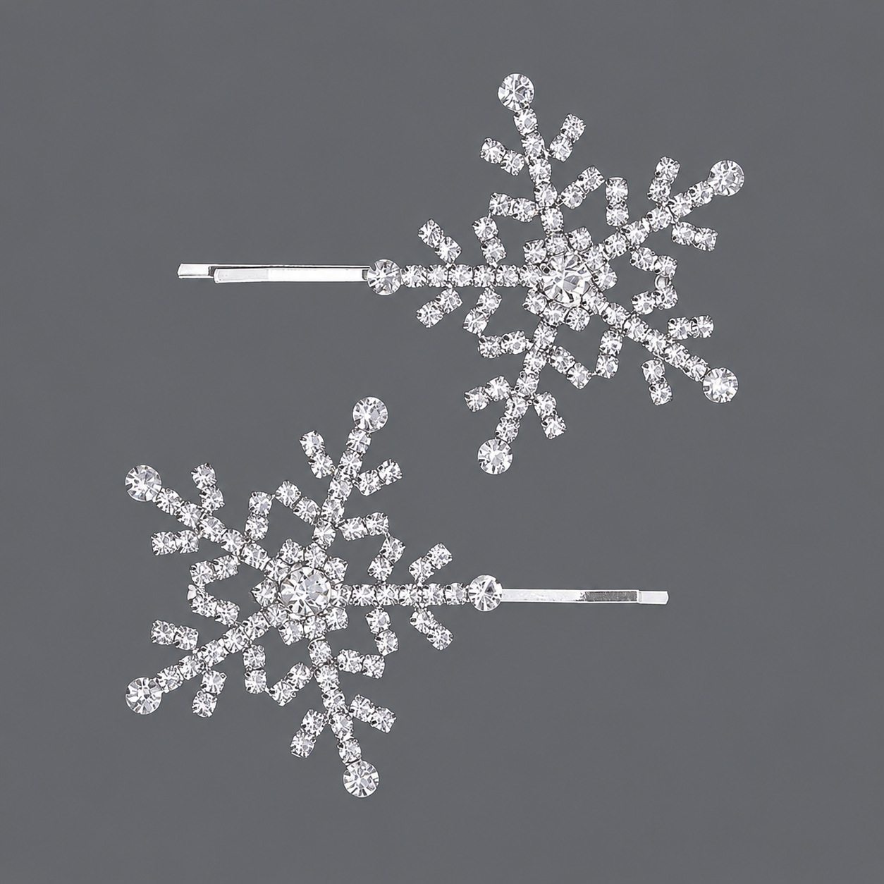 Horquilla de zirconio de lujo ligero europeo y americano con incrustaciones de diamantes, pinza de pelo de alta gama para mujer, suministro mayorista transfronterizo directo de fábrica.