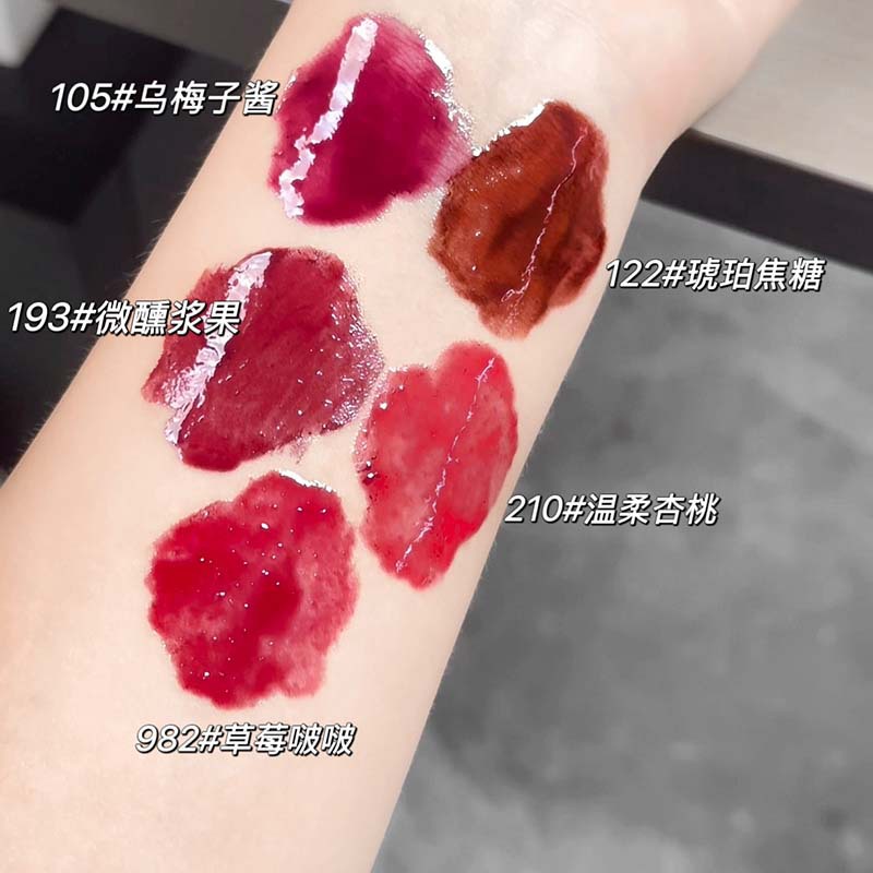 Capovini hongos esmalte labial transparente, espejo transparente de agua, blanqueamiento de cubierta de marca labial, maquillaje, lápiz labial transfronterizo