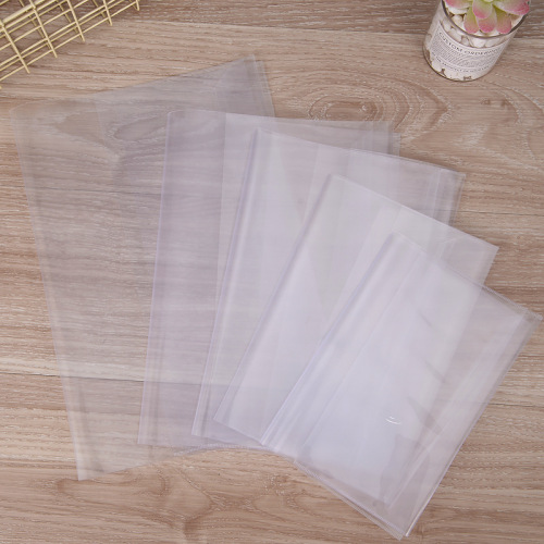 Transparent book wrapping film frosted plastic film student simple textbook protective cover A4/16K/18K/22K/36K