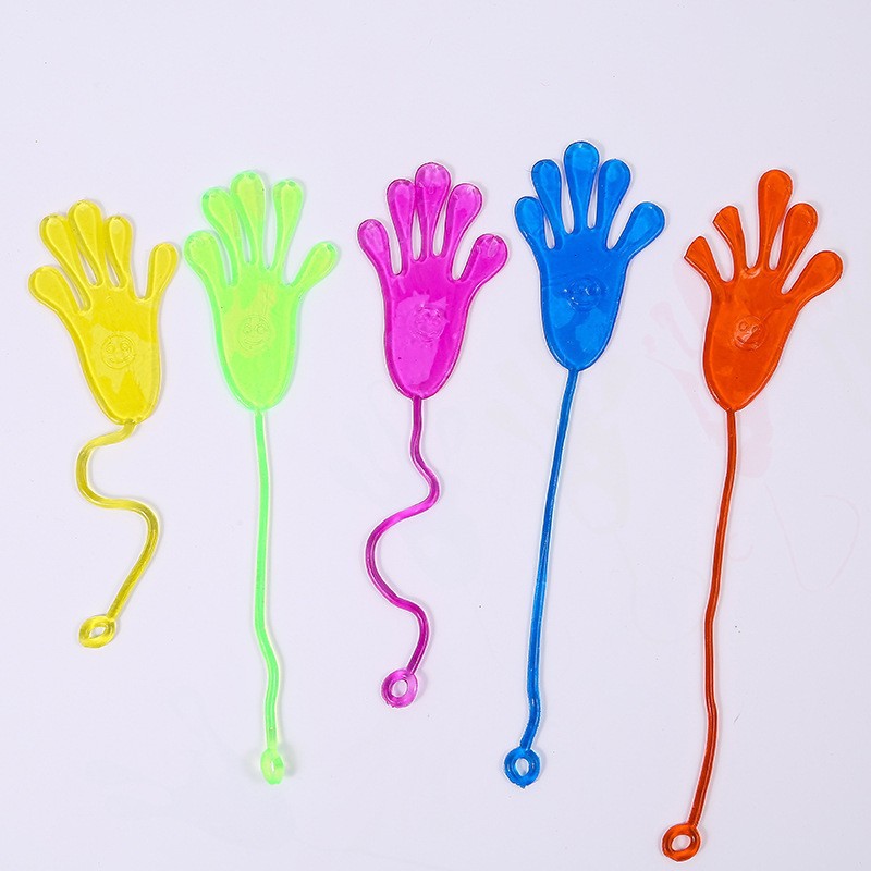 Elastic Retractable Sticky Palm Wall Climbing Creative Prank 80S Nostalgic Sticky Little Hand Stress Relief Toy Gift