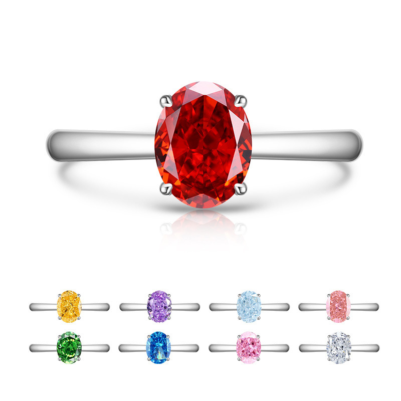Damenring Mit Farbigem Edelstein Im Eisschliff Design_voghion.com