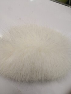 High-end simulation fox fur slippers fur upper shoe mouth manufacturers size style clothing accessories shoe flower