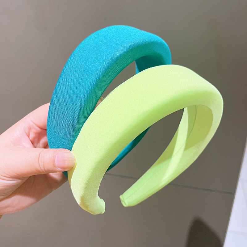 Candy-colored Sponge Wide-brim Headband Wholesale Nihaojewelry display picture 23