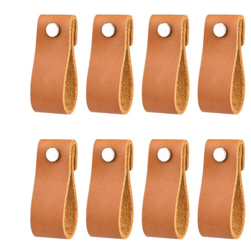 Nordic style ins leather cabinet handle leather suitcase leather drawer handle children's partition PU leather strip handle