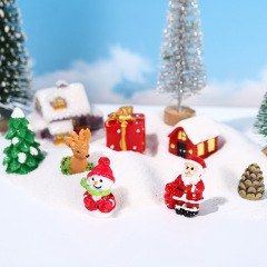創意的なクリスマスの置物のコケの微景観の生態の瓶の部品のクリスマスツリーの多肉の装飾の小さい置物のdiyのシーン