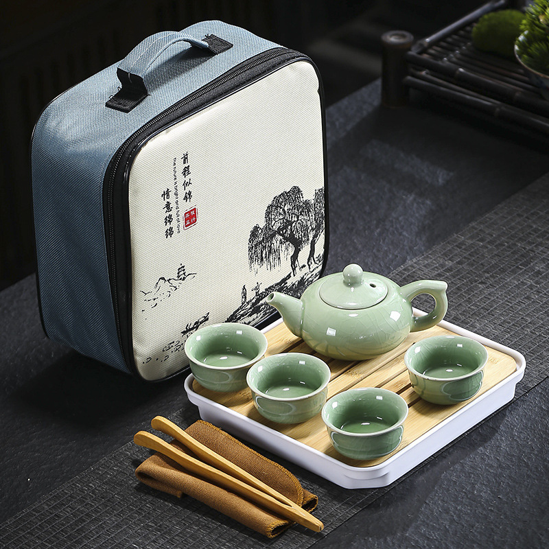 旅行茶道具哥窯汝窯セット卸売り茶皿家庭用結婚開業不動産のお土産はloを追加することができます。|undefined