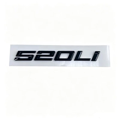 540i 525i 535Li letter emblems | Car logo - 18-23-models-520li-modified-in-glossy-black