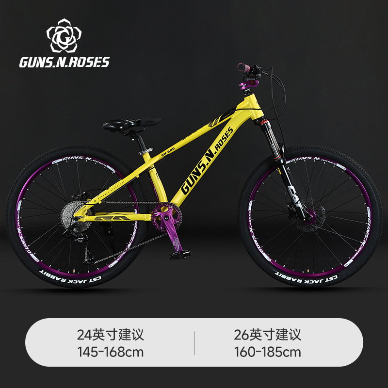 Bicicleta de aleación de aluminio con caída en seco, descenso rápido, bicicleta de carretera forestal, acción, paquete volador, bicicleta de pendiente de tierra, fabricante de bicicletas de montaña todoterreno