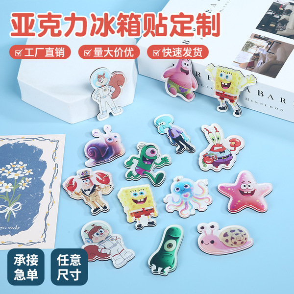 Acrylic cartoon fridge magnet
