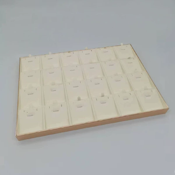 [米白超纤24格项链盘35*24*2.5]