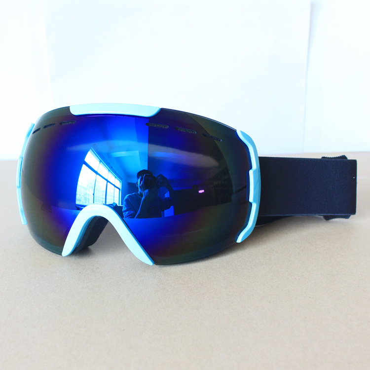 厂家直销新款滑雪眼镜双层防雾大球面成人户外登山运动滑雪护目镜