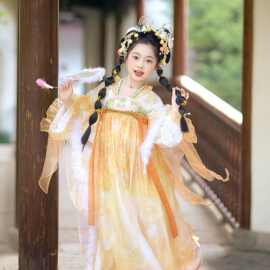 汉服女童2025新款春秋儿童古风国风唐装小女孩仙气古装公主裙